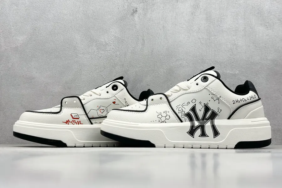 MLB NY Print Sneaker with Custom Graffiti