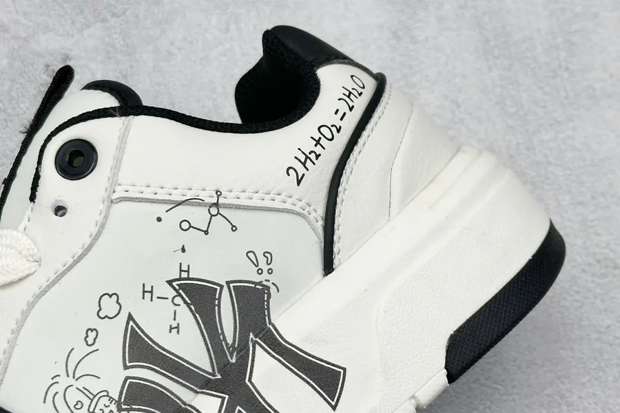 MLB NY Print Sneaker with Custom Graffiti