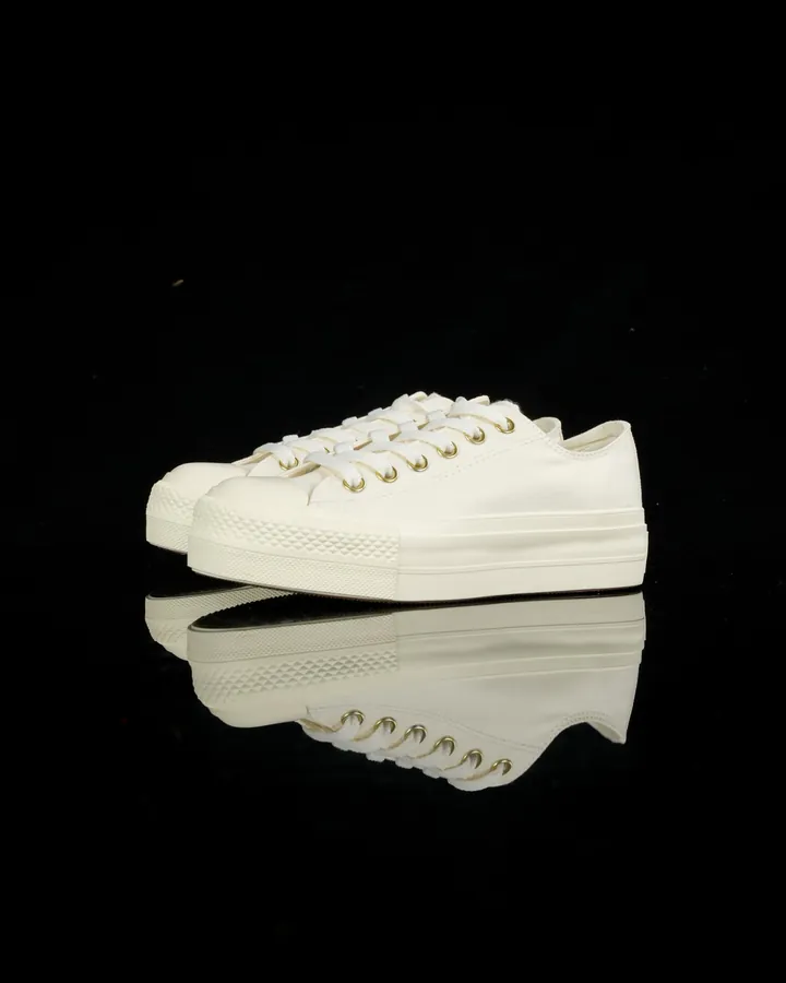 Converse All Star Classic High Top Sneaker with Gold Logo