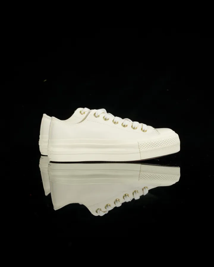 Converse All Star Classic High Top Sneaker with Gold Logo