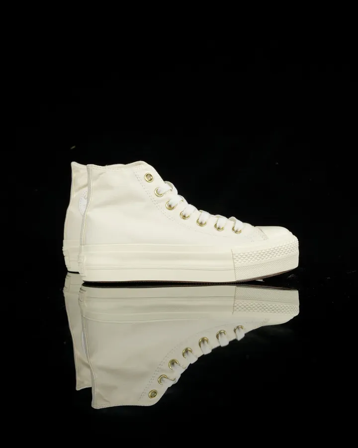 Converse All Star Classic High Top Sneaker with Gold Logo