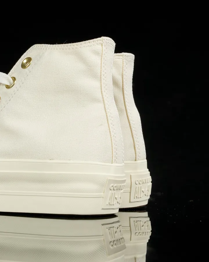 Converse All Star Classic High Top Sneaker with Gold Logo