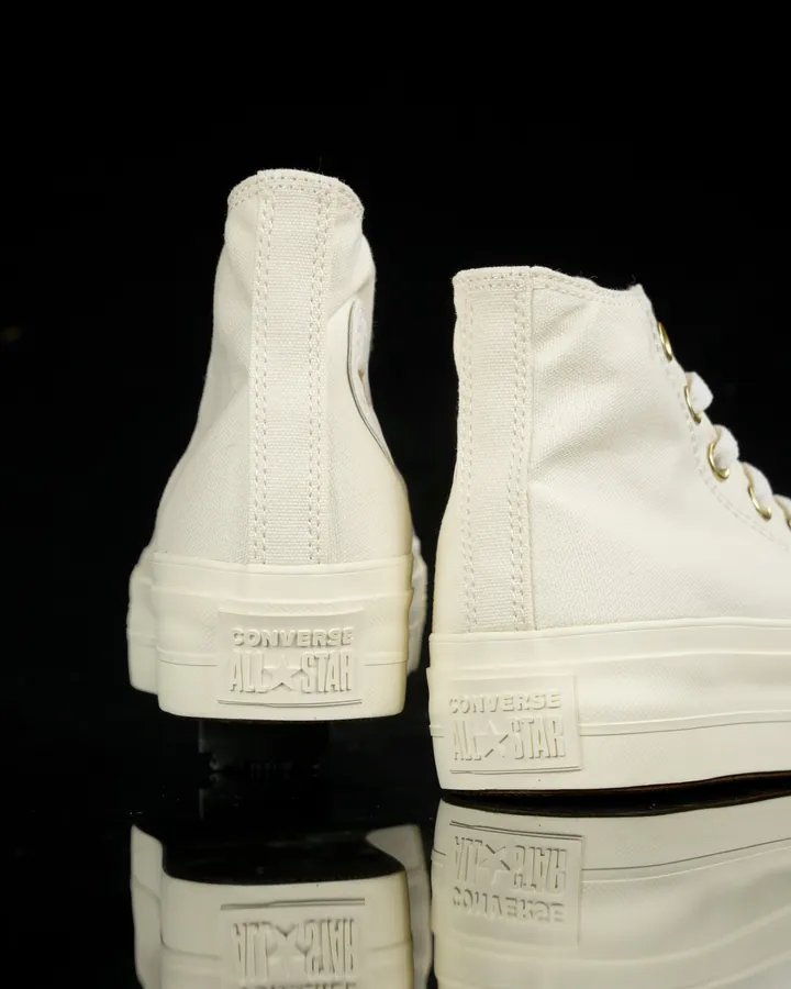 Converse All Star Classic High Top Sneaker with Gold Logo