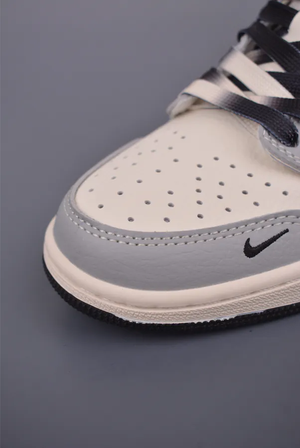 Fraent x Travis Scott x Black 8 Air 1 Low Triple Collaboration Sneaker