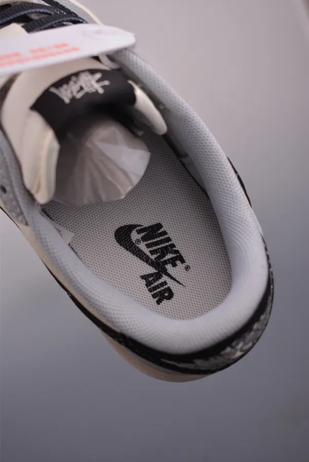 Fraent x Travis Scott x Black 8 Air 1 Low Triple Collaboration Sneaker