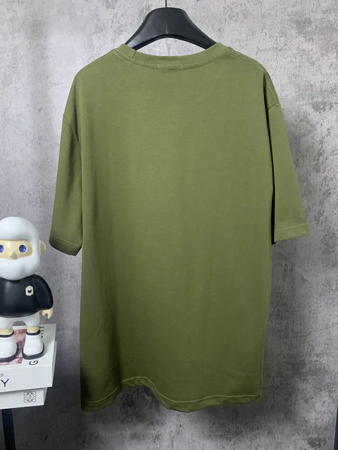 LOEWE*罗意威 Pocket Logo Embroidered Short Sleeve T Shirt