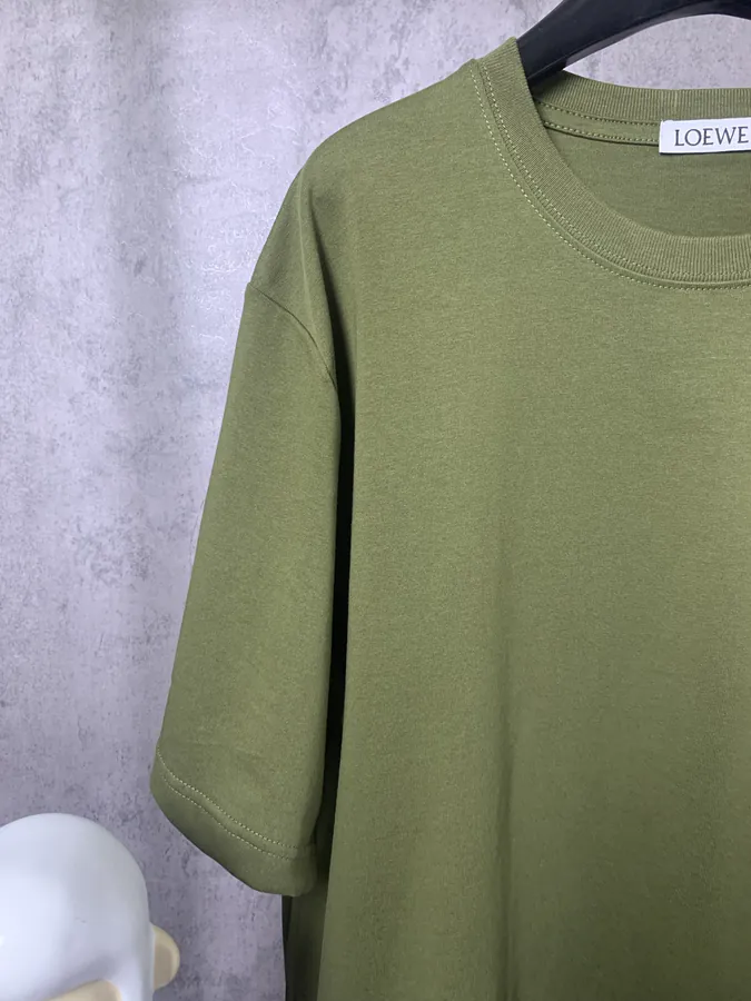 LOEWE*罗意威 Pocket Logo Embroidered Short Sleeve T Shirt