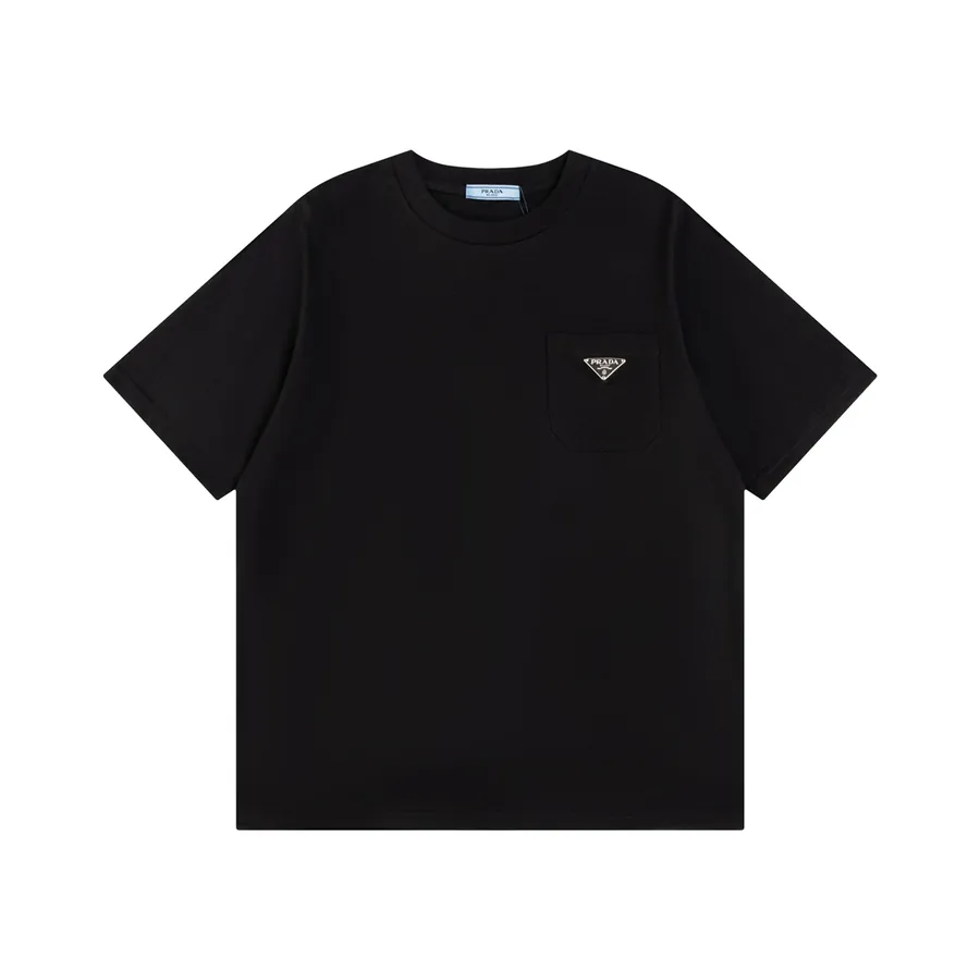 PRADA Triangle Logo Pocket T Shirt