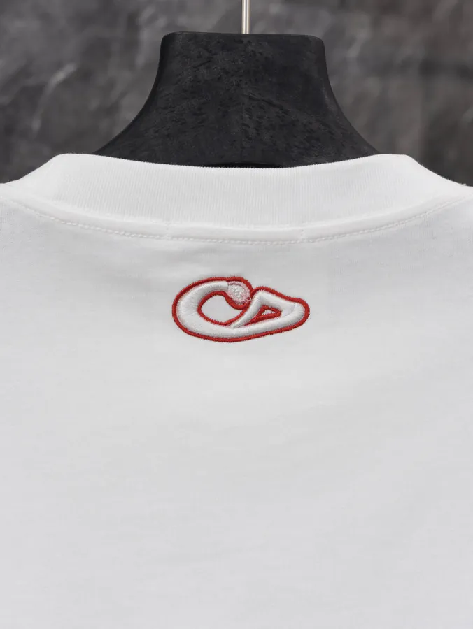 Dior Snake Year New Design Embroidered Short Sleeve