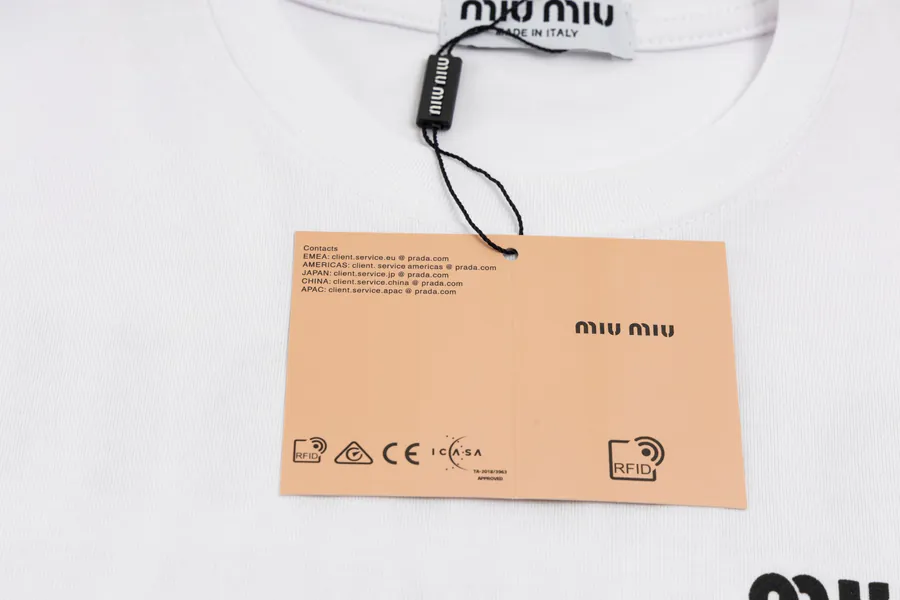 Miu Miu Patchwork Handmade Ink Short Sleeve