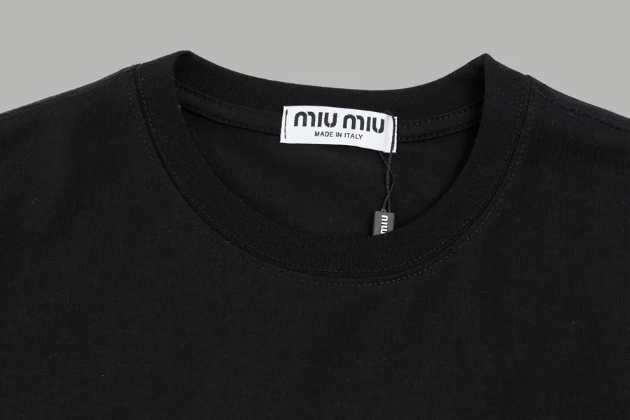 Miumiu Patchwork Handmade Ink Short Sleeve