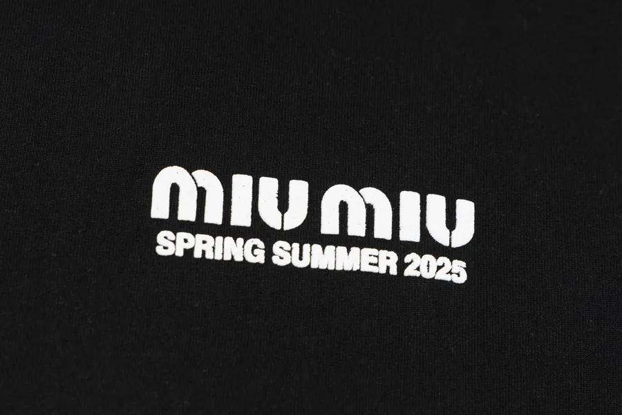 Miumiu Patchwork Handmade Ink Short Sleeve