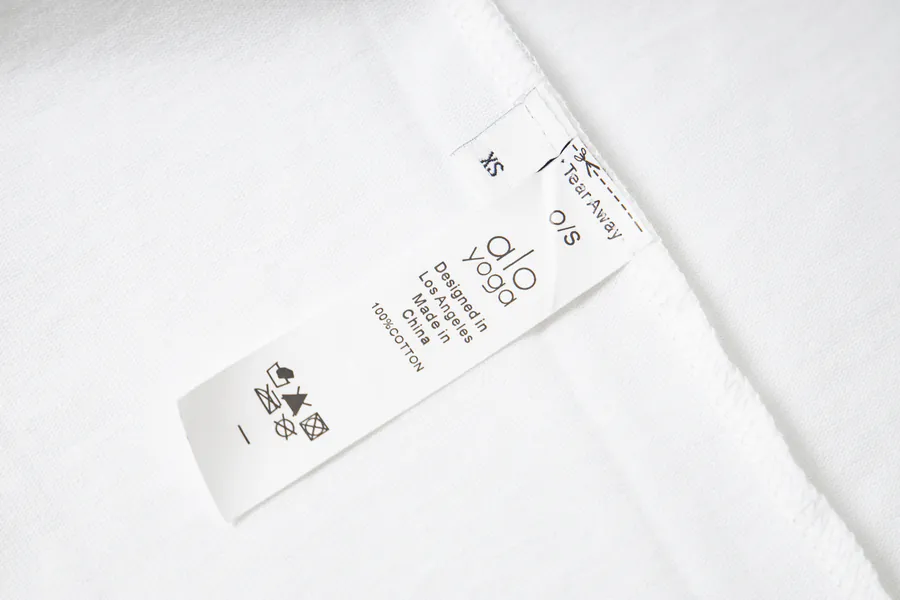 ALO Classic Letter Front Casual Round Neck Short Sleeve T Shirt