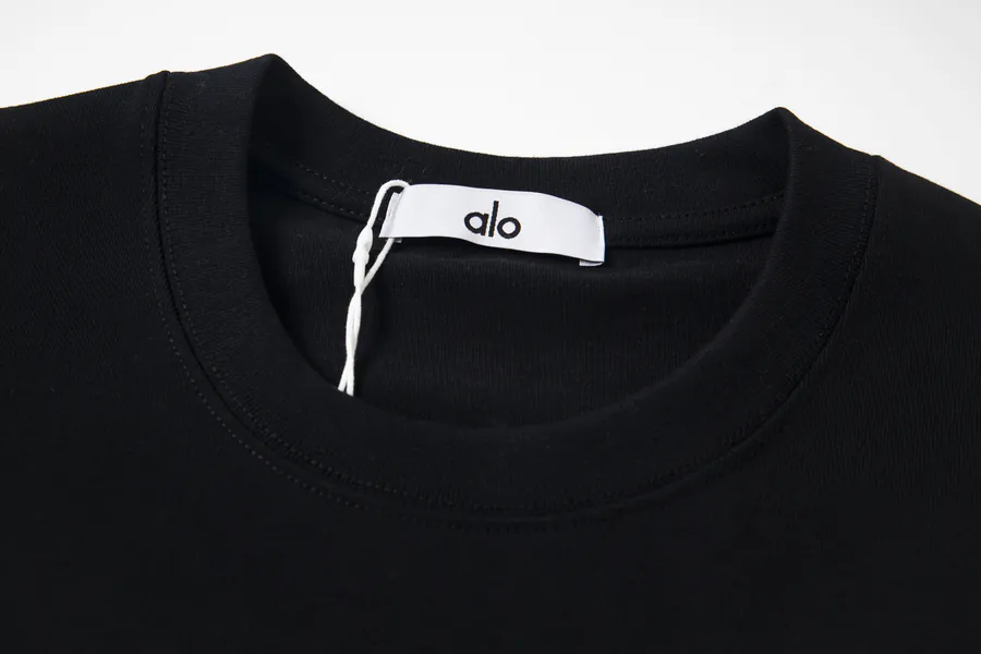 ALO Classic Letter Print Oversize T Shirt for Men and Women