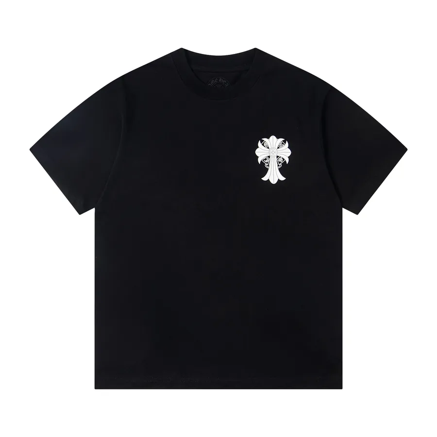 Come Hearts Classic Cross Print Oversize Loose Fit T Shirt