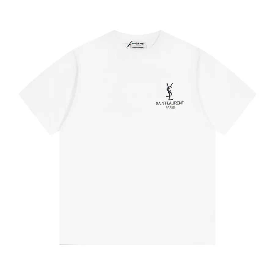 YSL Saint Laurent Oversize T Shirt with Classic Logo Print