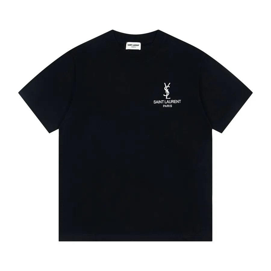 YSL Saint Laurent Oversize Logo Print T Shirt