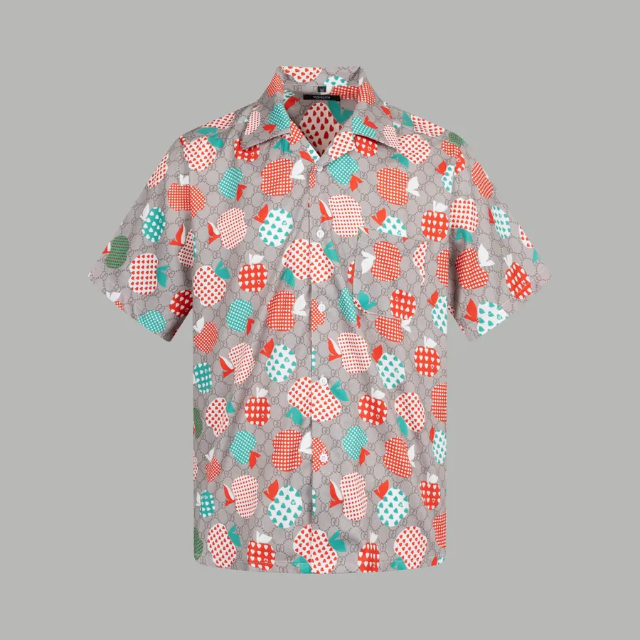 GUC辰星专供 Striped Silk Shirt Short Sleeve