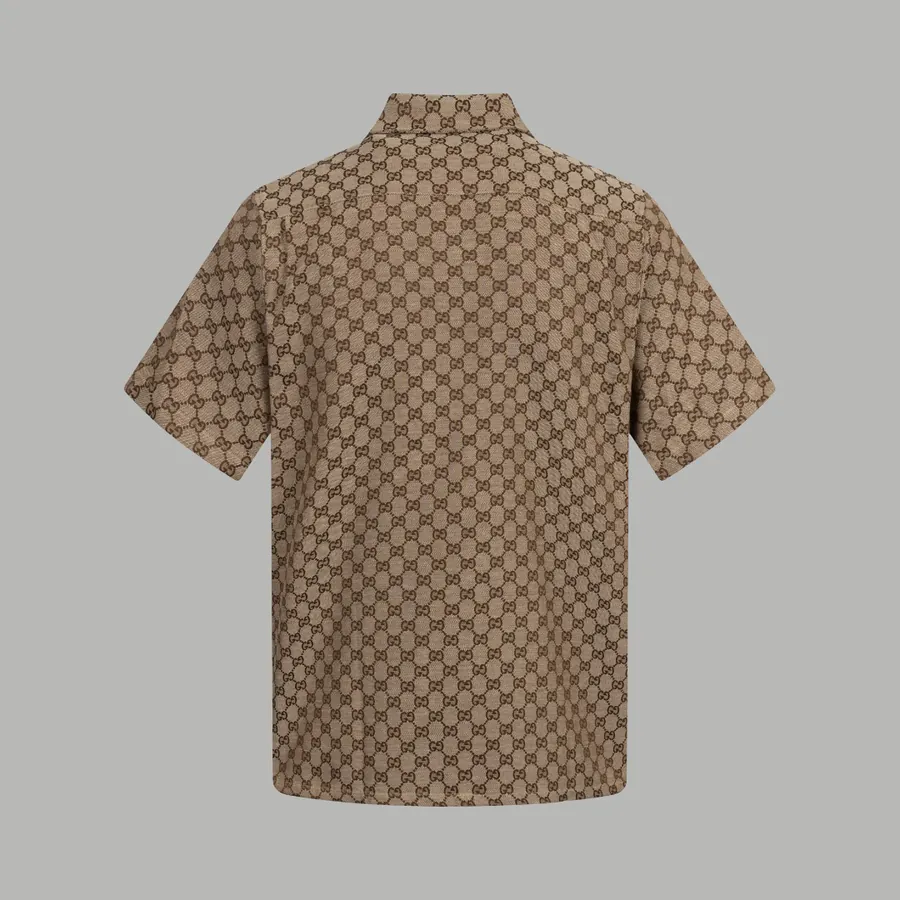 GUC辰星专供 Logo Print Silk Shirt
