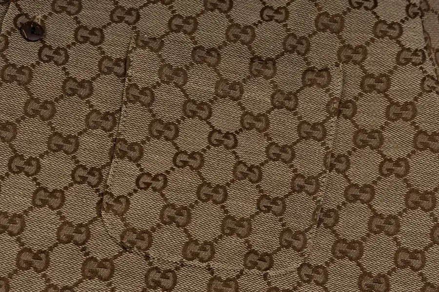 GUC辰星专供 Logo Print Silk Shirt