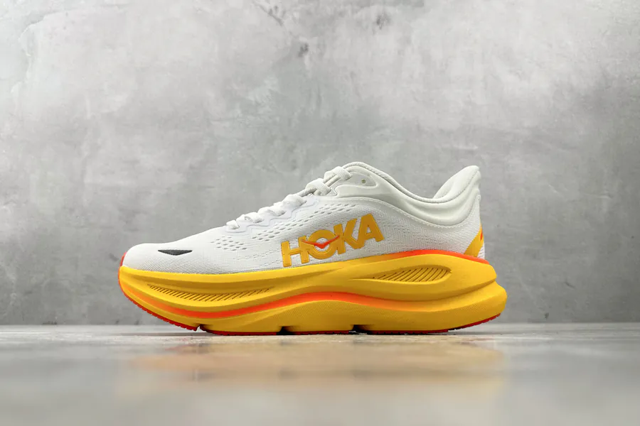 HOKA ONE ONE Bondi 9 White Orange