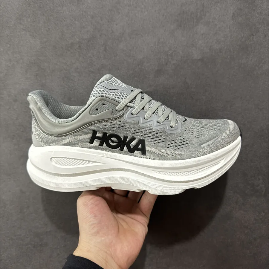 HOKA One One BONDI 9 Low Top Thick Sole Mesh Lightweight Running Shoes