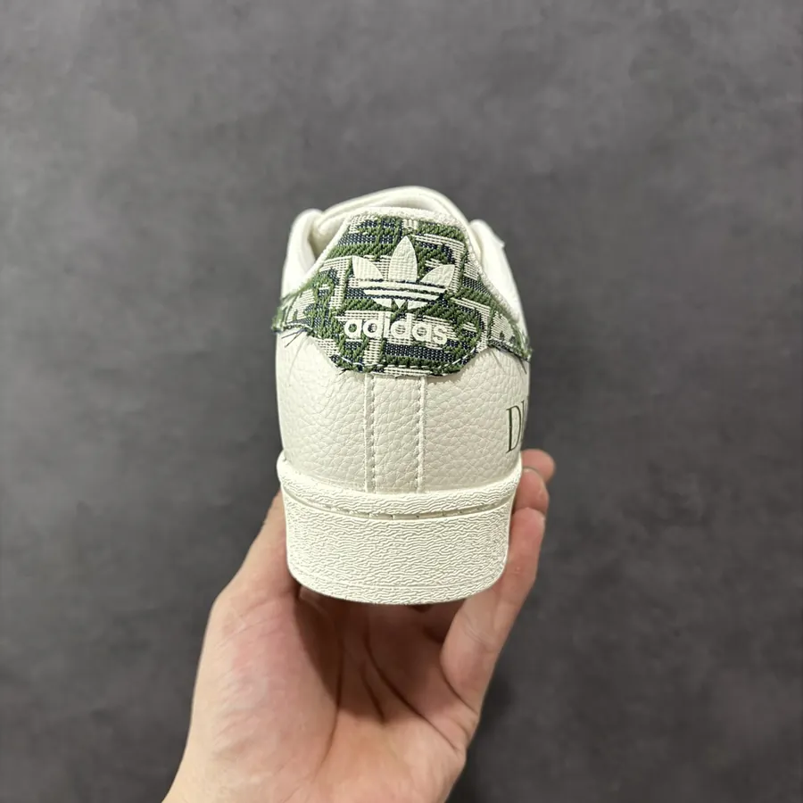 DIOR White Green Superstar Sneaker