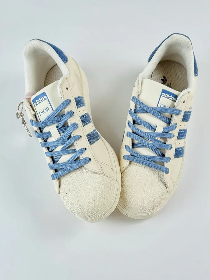 AD Originals Superstar x DIOR White Blue