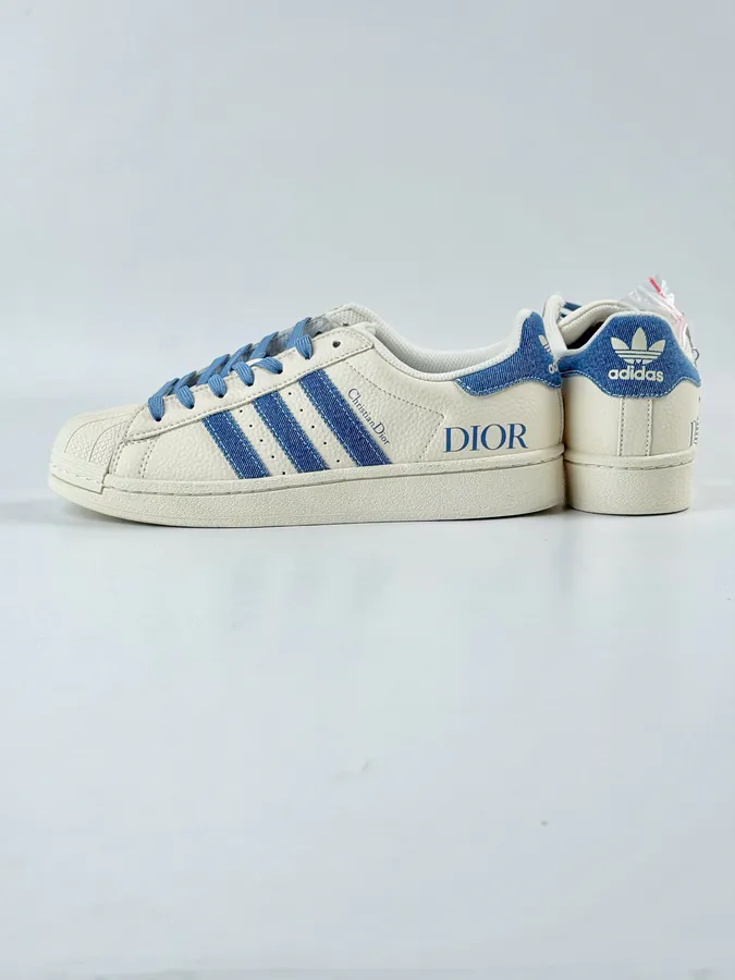 AD Originals Superstar x DIOR White Blue