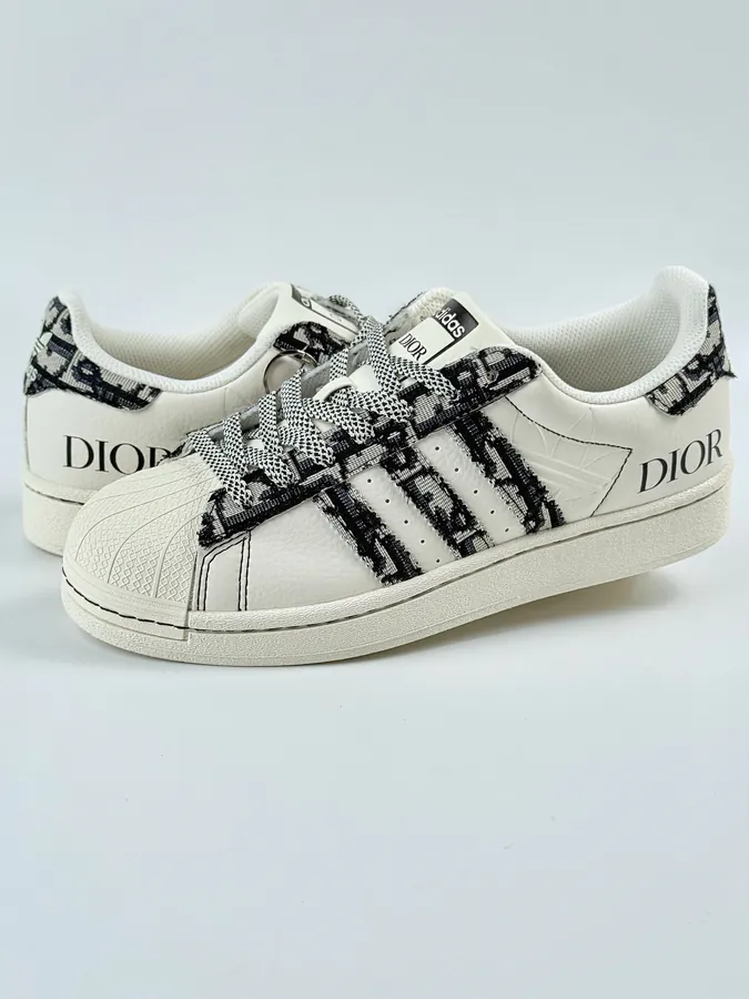 DIOR Superstar x AD Originals White and Black Starry Design