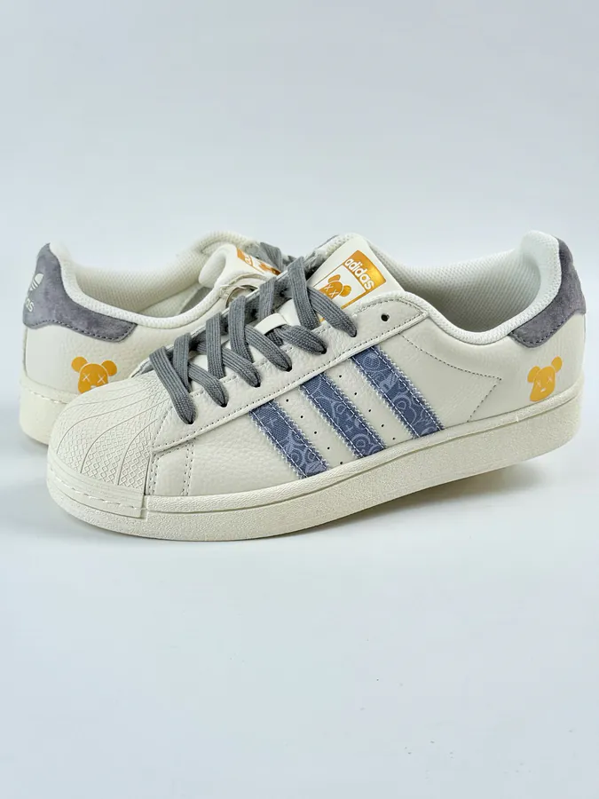 AD Originals Superstar Sneaker White, Blue, Yellow