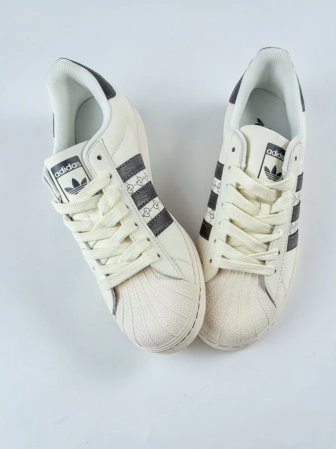 Gucci White and Black Superstar