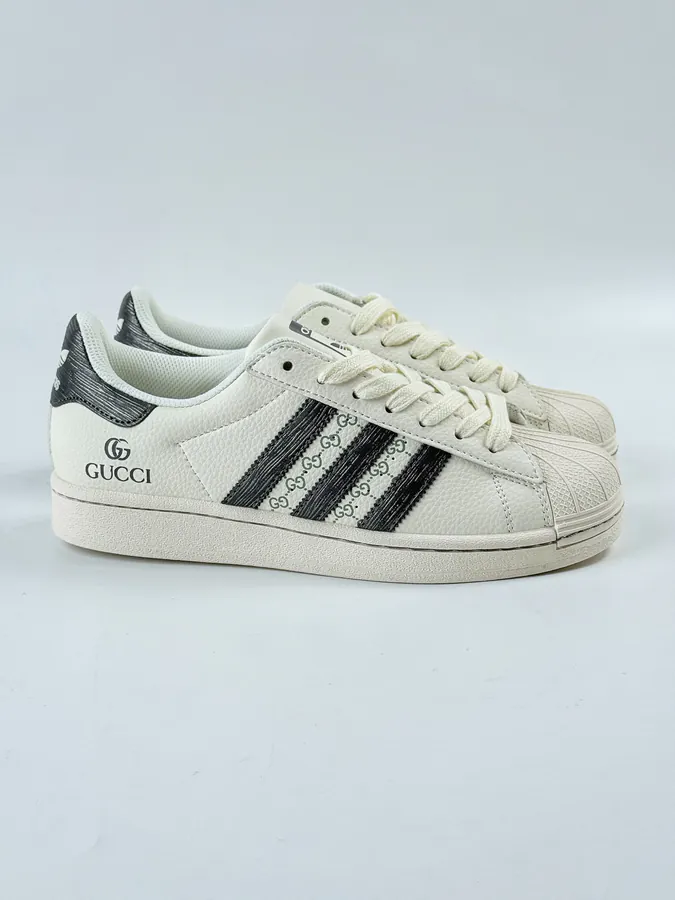 Gucci White and Black Superstar