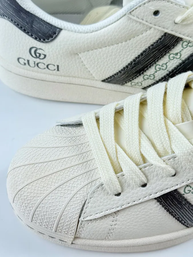 Gucci White and Black Superstar