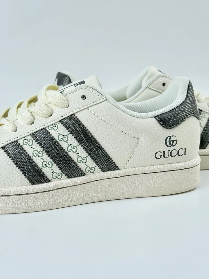 Gucci White and Black Superstar