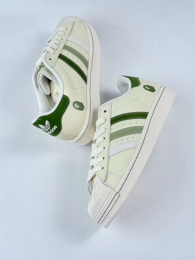 AD Originals Superstar x BAPE White Green Sneaker