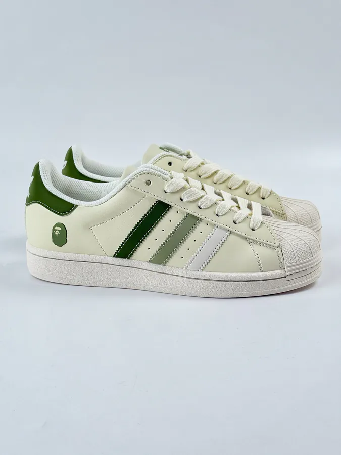 AD Originals Superstar x BAPE White Green Sneaker