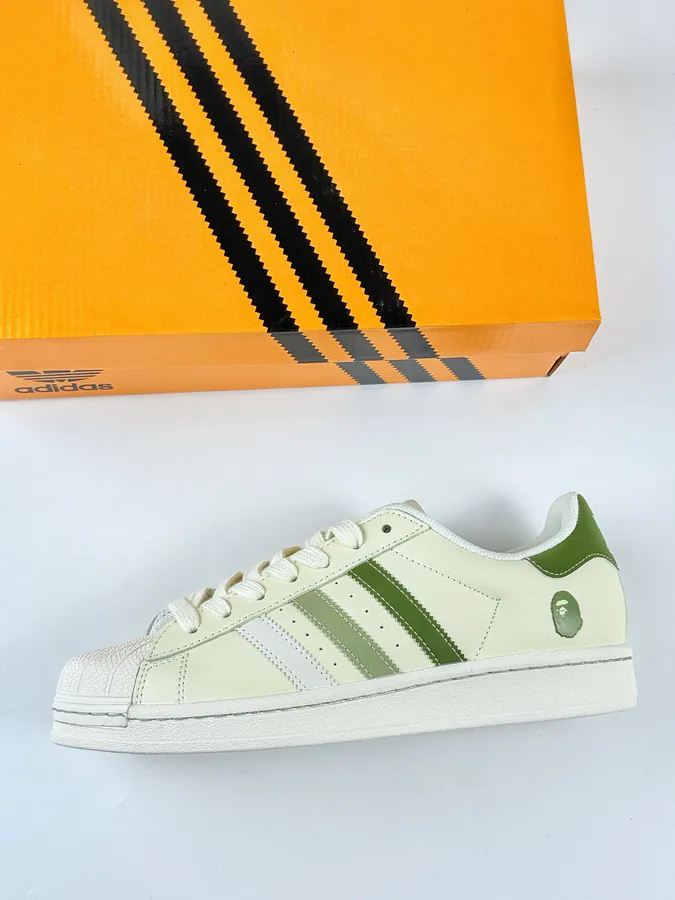 AD Originals Superstar x BAPE White Green Sneaker