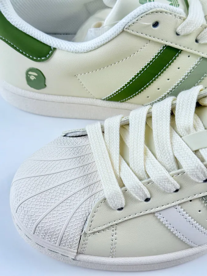 AD Originals Superstar x BAPE White Green Sneaker