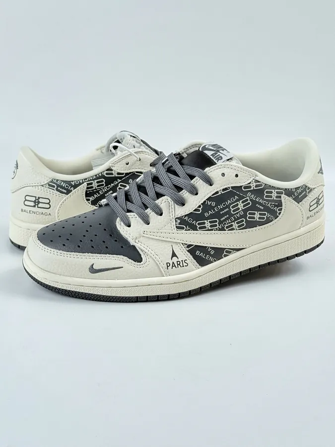 Travis Scott x Air 1 Low Reverse White Grey Swoosh