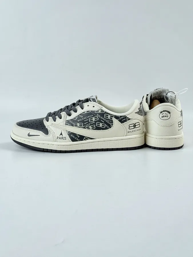 Travis Scott x Air 1 Low Reverse White Grey Swoosh
