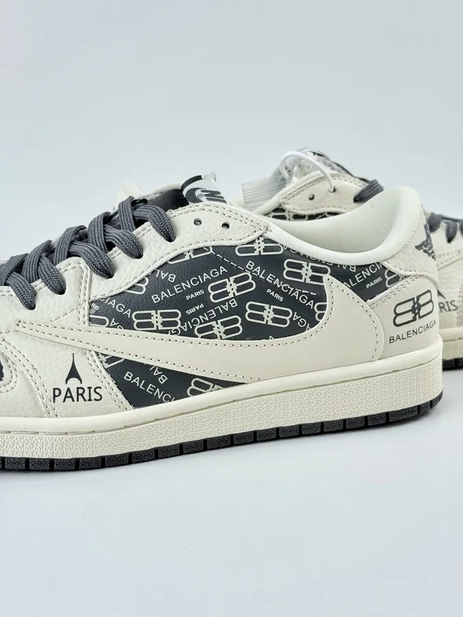 Travis Scott x Air 1 Low Reverse White Grey Swoosh