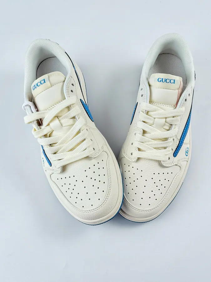 Travis Scott x Air 1 Low Reverse White Blue Swoosh
