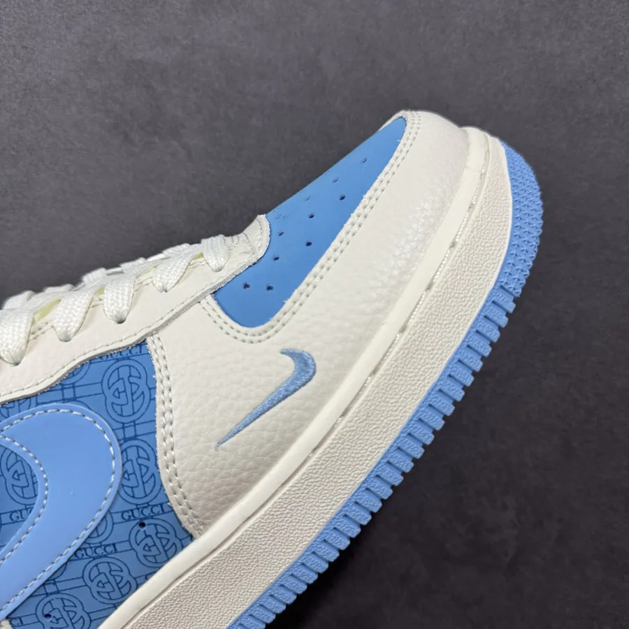 GUCCI White Blue Air Force 1 Low 07