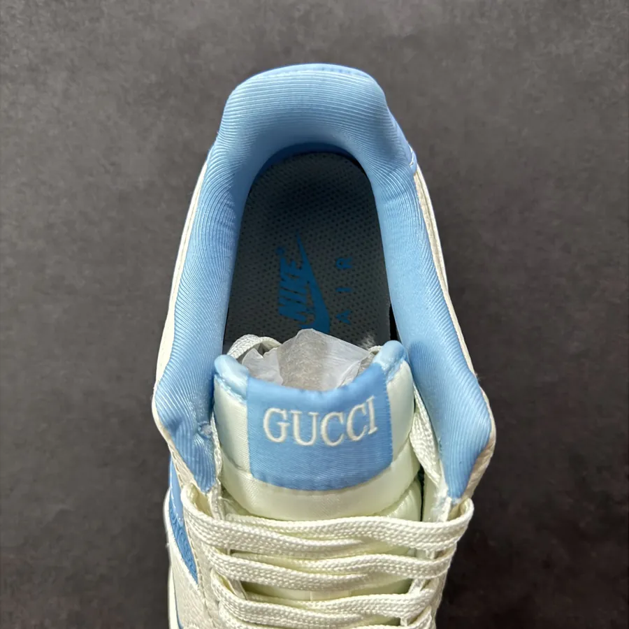 GUCCI White Blue Air Force 1 Low 07