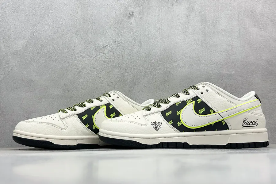 Nike SB Dunk Low x GUCCI White Green