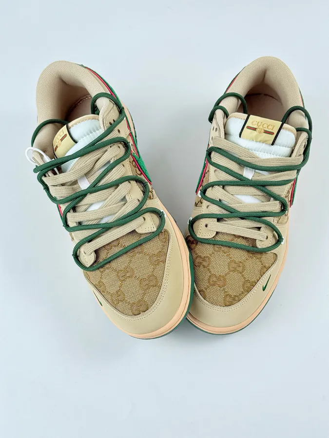 Nike SB Dunk Low x GUCCI Brown Green Mini Gucci
