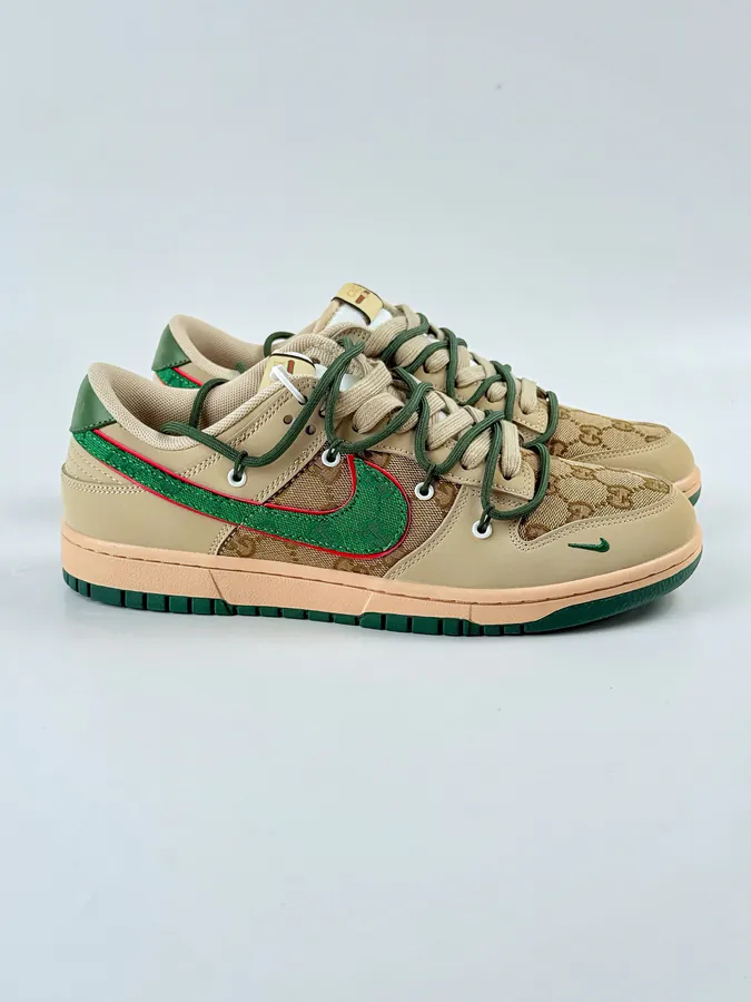 Nike SB Dunk Low x GUCCI Brown Green Mini Gucci