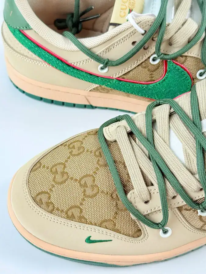 Nike SB Dunk Low x GUCCI Brown Green Mini Gucci