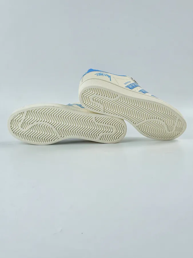 AD Originals Superstar x Stussy White Blue
